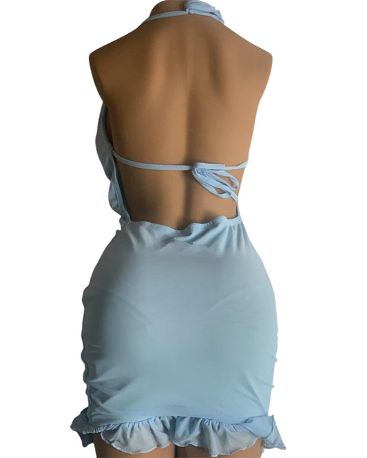 Robe Bleue dos nu - Concept Beauty