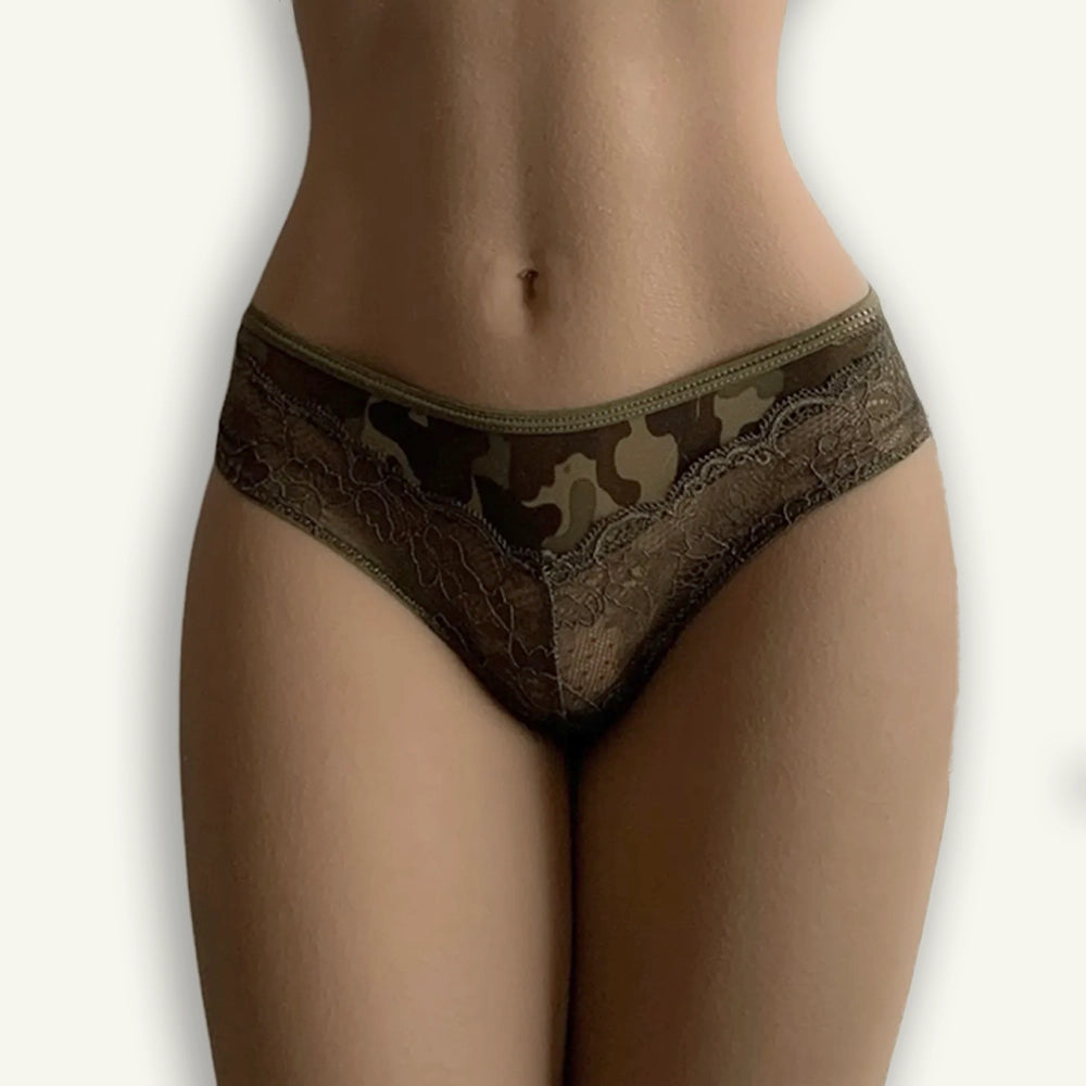 Culotte Camouflage & Dentelle – Désarmante Tentation