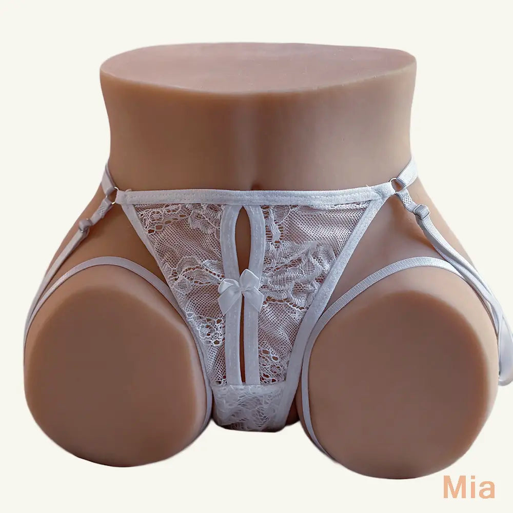 Culotte Harnais Dentelle Blanche – Ouverture Frontale