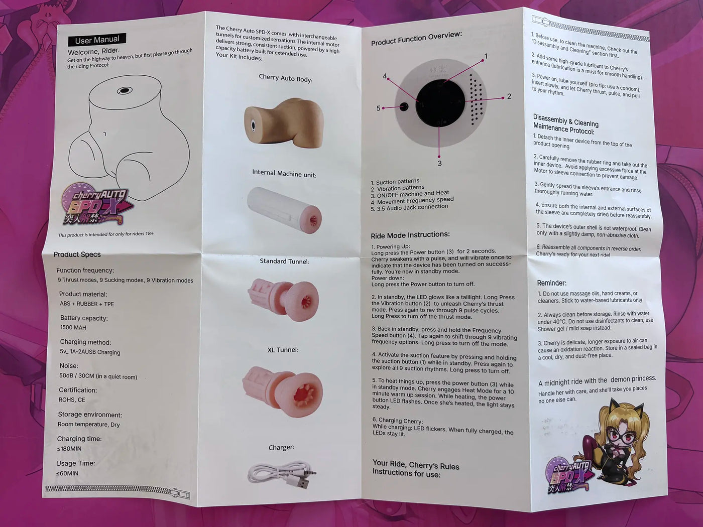 Cherry Auto SPD-X – Höllische Maschine, Entfesseltes Vergnügen doll review packaging 7