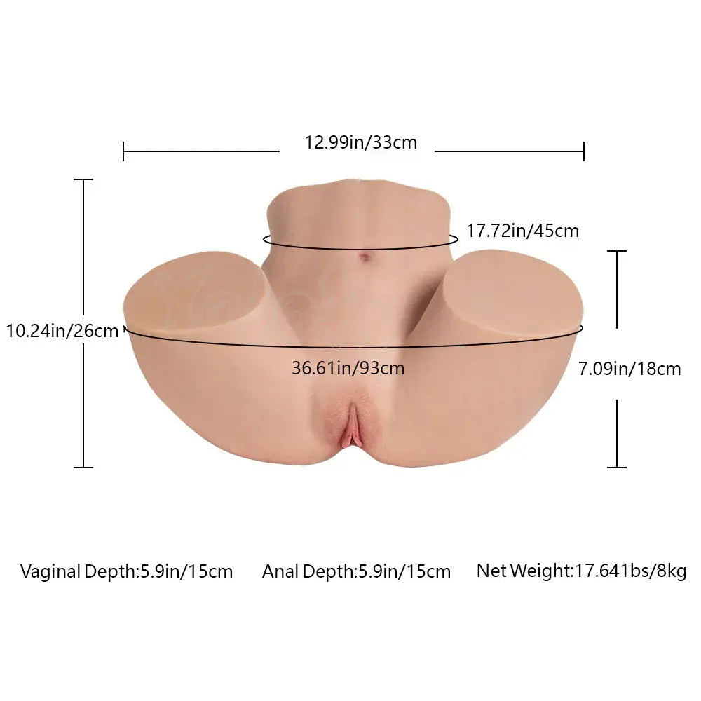 Emily – Fessier Silicone Réaliste, Sensations Intenses