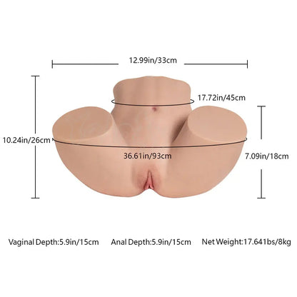 Emily – Fessier Silicone Réaliste, Sensations Intenses