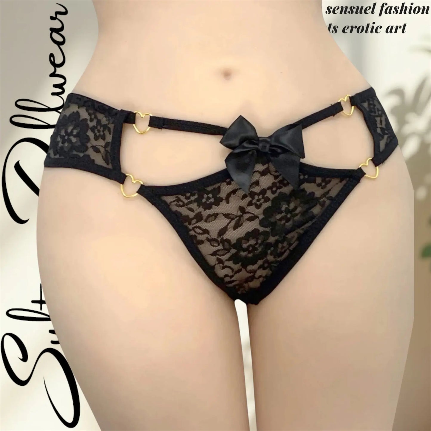Black Lace Panties - Elegant Seduction