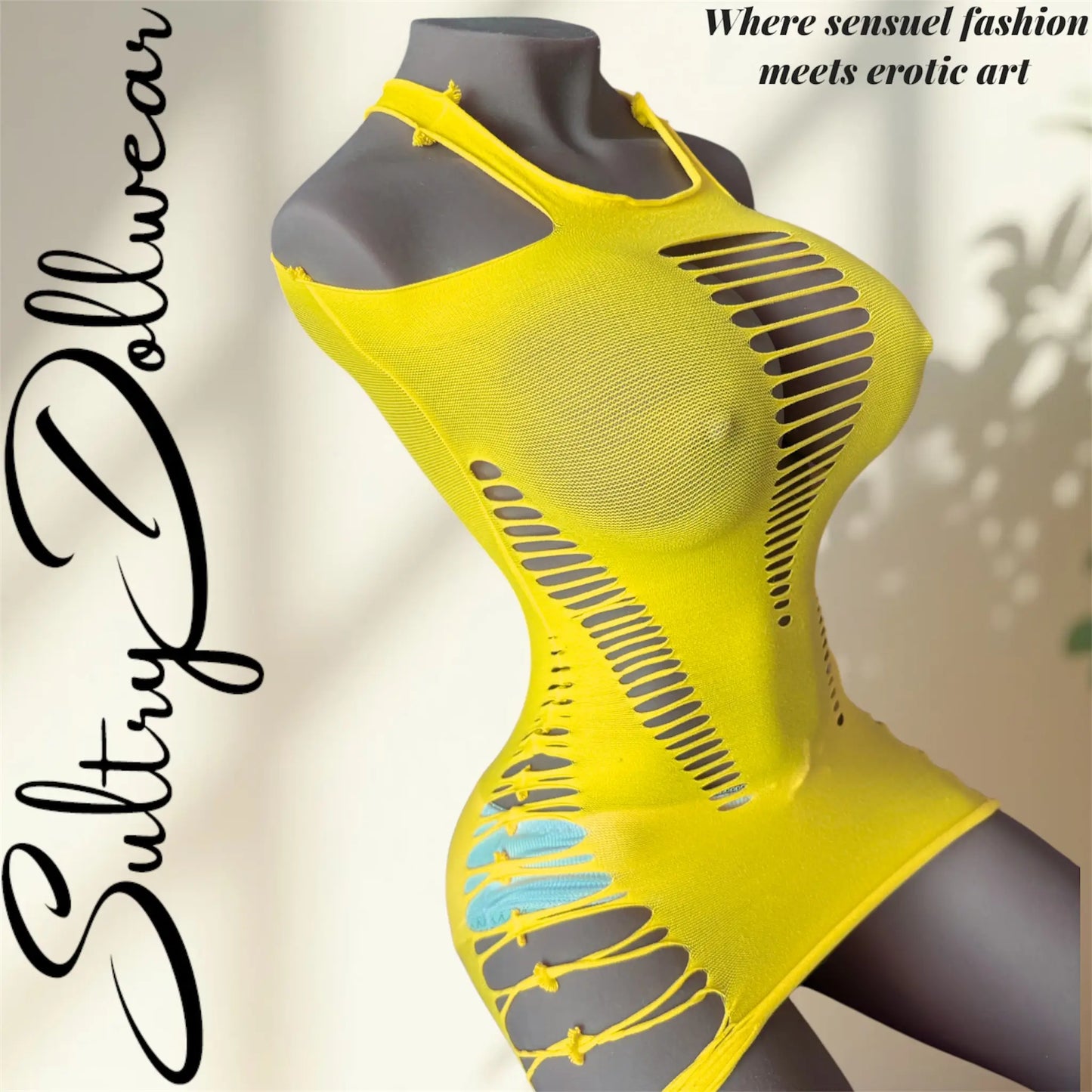 Robe en maille Électrisante – Découpes Audacieuses