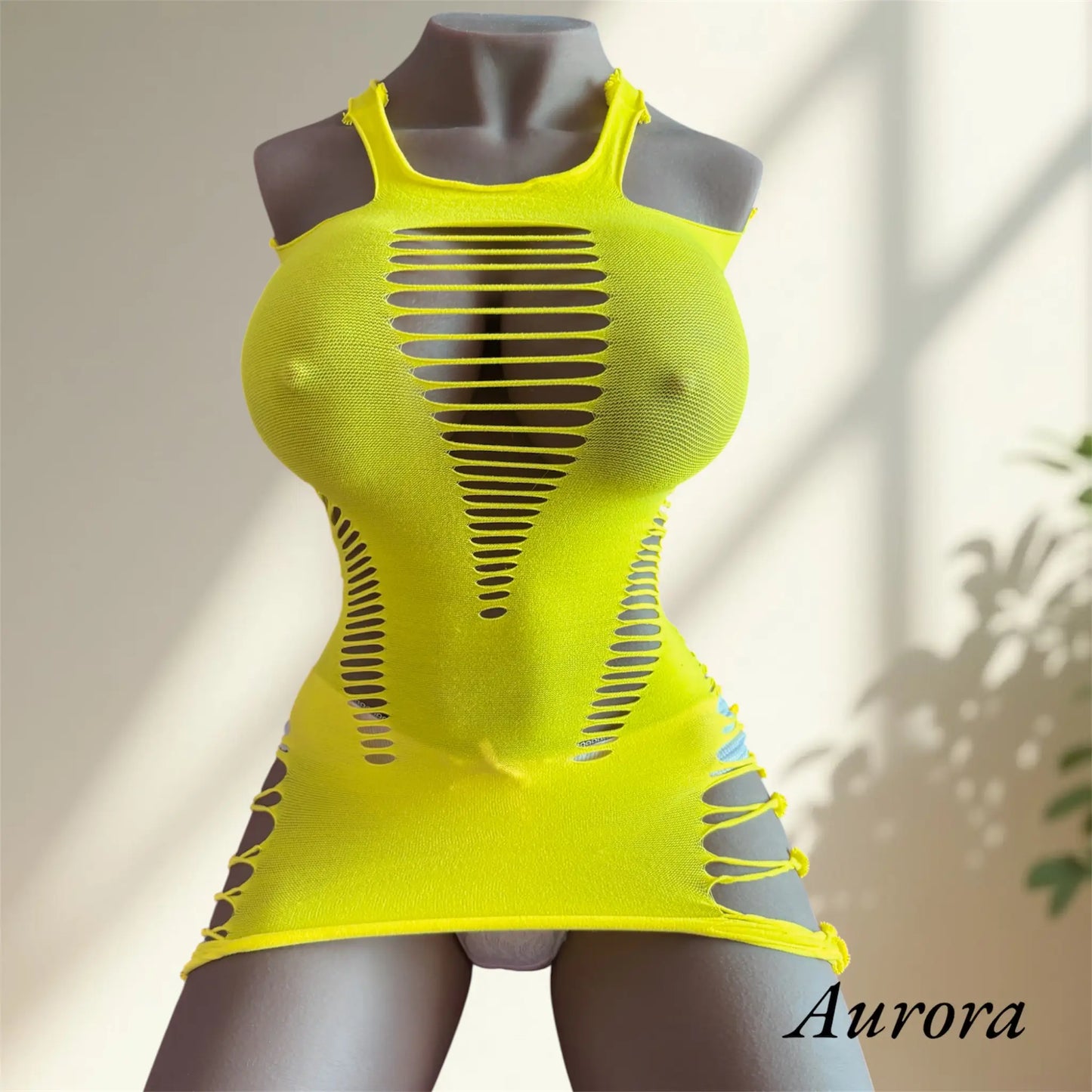 Robe en maille Électrisante – Découpes Audacieuses