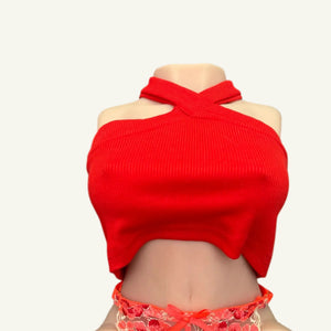Top Rojo Cruzado X
