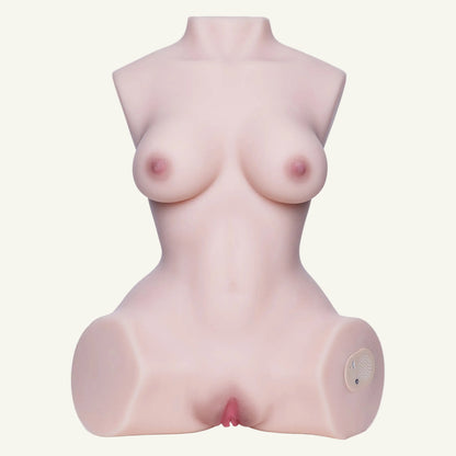 Mina - Aibei Torso Doll 46 cm – Compacte & Vibrante avec Gémissements Réalistes