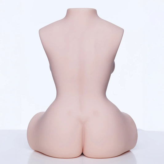 Mina - Aibei Torso Doll 46 cm - Compact &amp; Vibrating with Realistic Moans