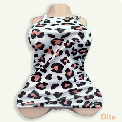 Pink Leopard Dress - Feline & Provocative