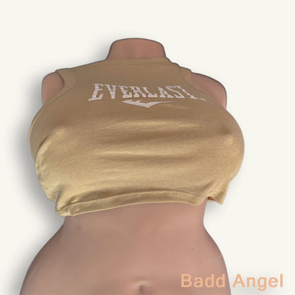 Top Everlast Beige – Coupe Courte, Esprit Sporty