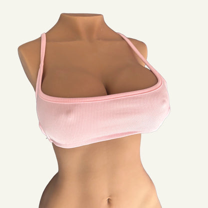 Top Rose Pâle – Coupe Courte, Douce Séduction