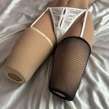 Black fishnet stockings / Top for mini doll – Basic