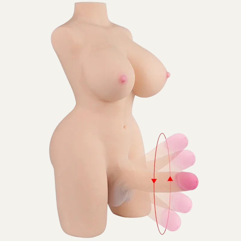 Sarina – Heißer Trans-Torso mit großem Schwanz und ultraweichen Titten