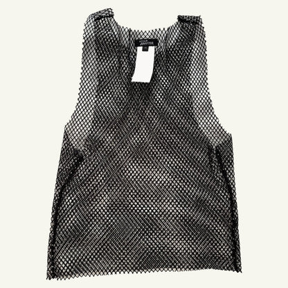  top black fishnet lingerie